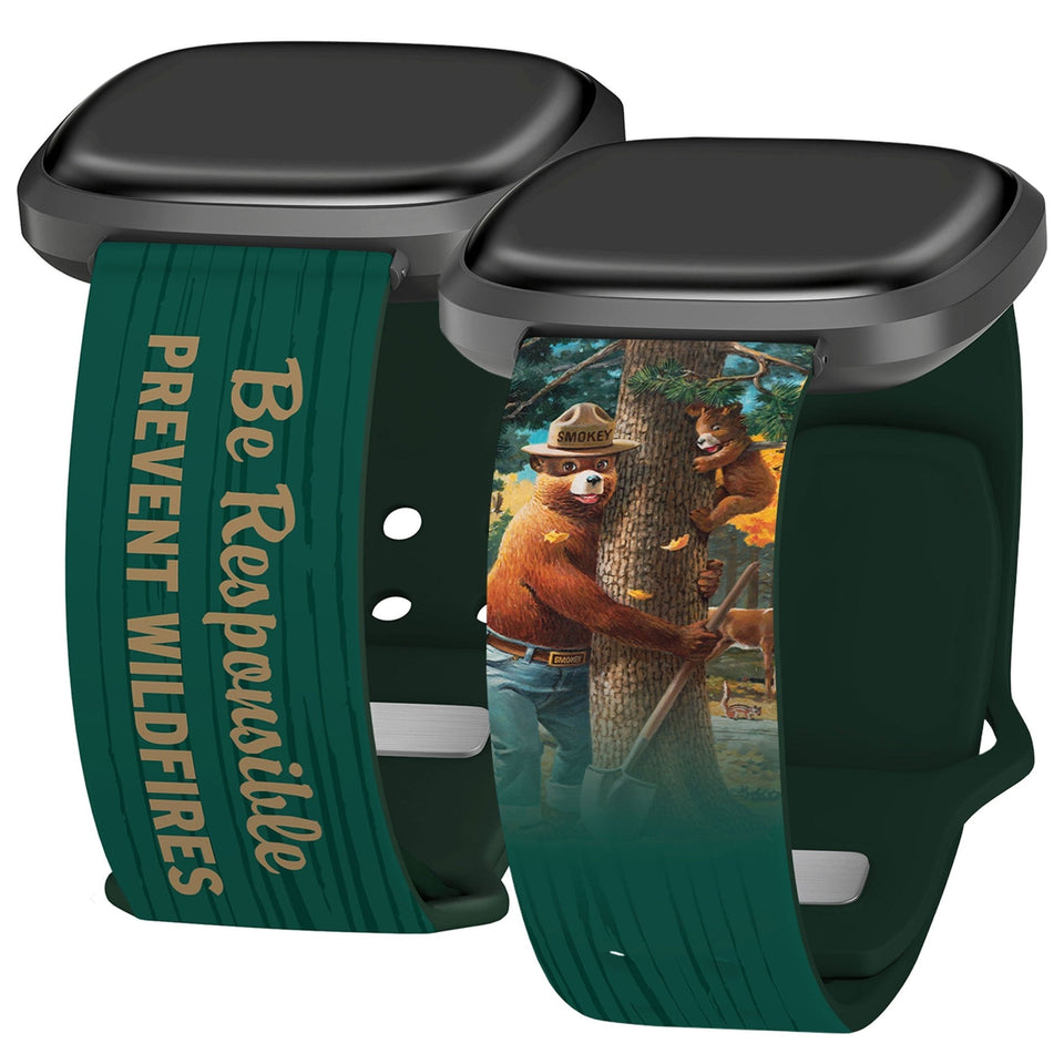Smokey Bear Classic HD Fitbit Versa 3 & Sense Watch Band - Wear with style