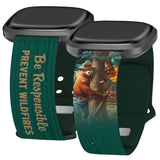Smokey Bear Classic HD Fitbit Versa 3 & Sense Watch Band - Wear with style
