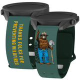 Smokey Bear Classic HD Watchband for Samsung, Garmin, Fossil, and More - Wear with style