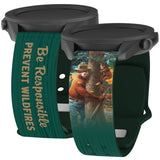 Smokey Bear Classic HD Watchband for Samsung, Garmin, Fossil, and More - Wear with style