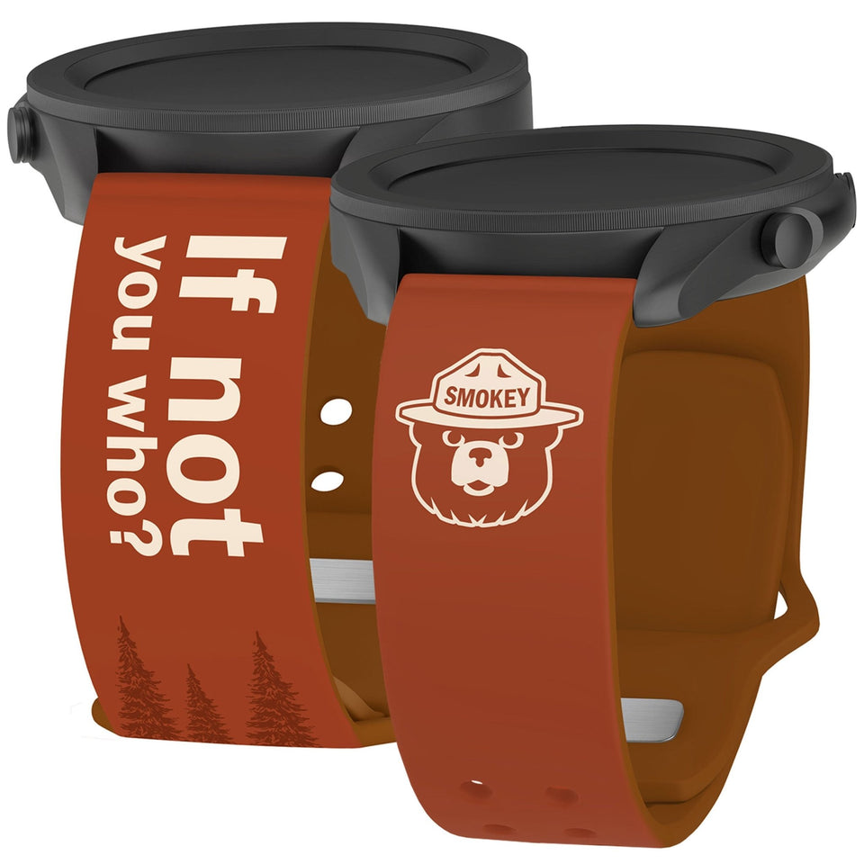 Smokey Bear Classic HD Watchband for Samsung, Garmin, Fossil, and More - Wear with style