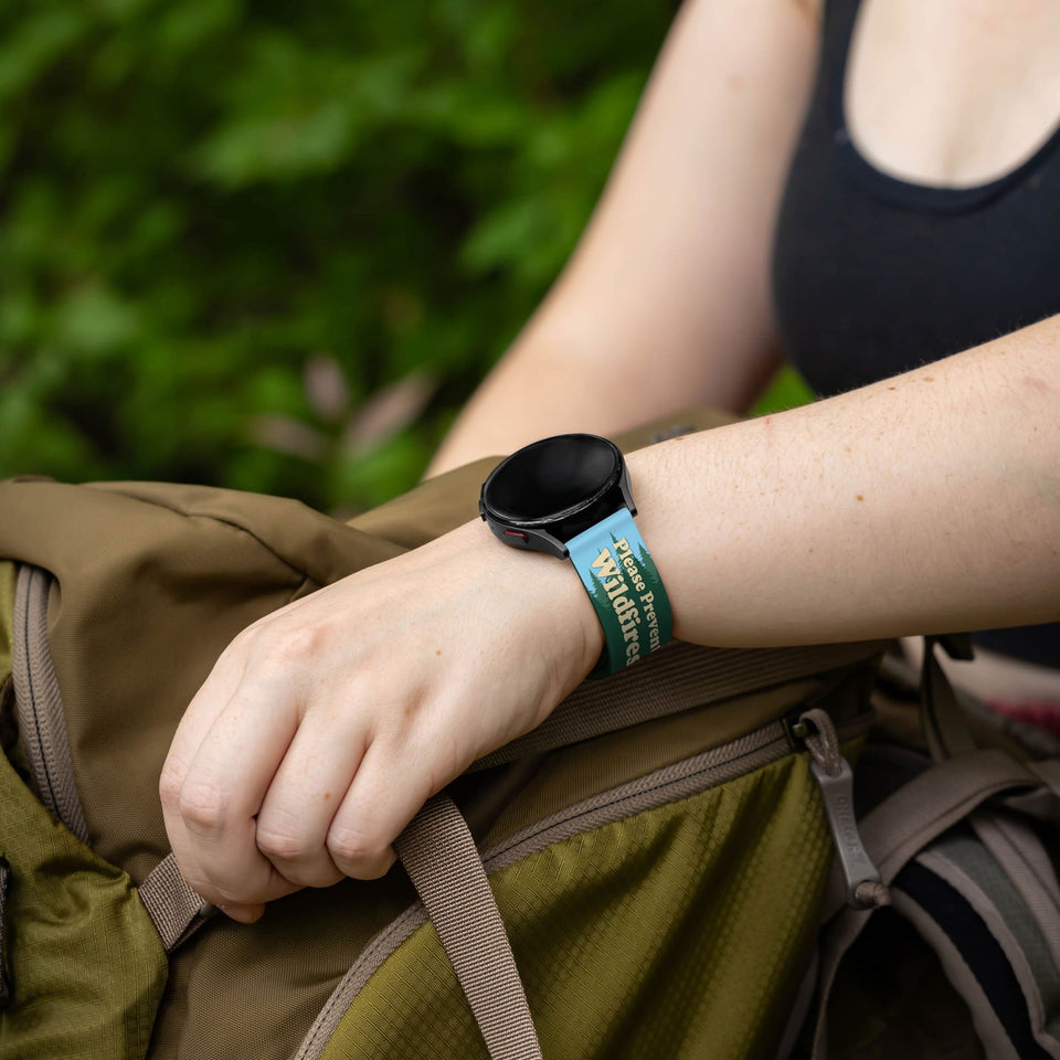 Smokey Bear Classic HD Watchband for Samsung, Garmin, Fossil, and More - Wear with style