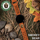 Smokey Bear Classic HD Watchband for Samsung, Garmin, Fossil, and More - Wear with style