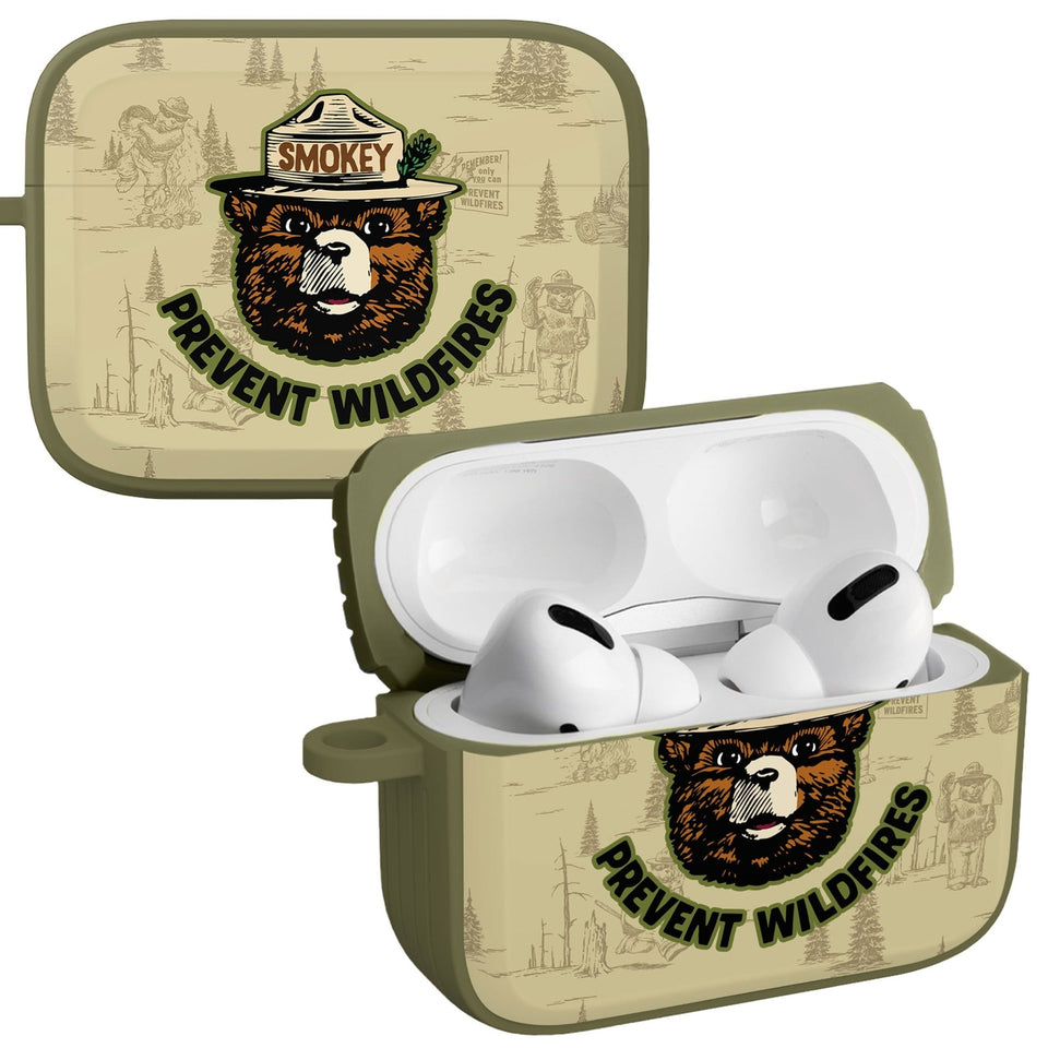 Smokey Bear Classic HDX Apple AirPods Pro 1 & 2 Case Cover - Wear with style