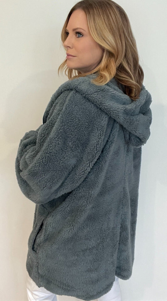 Snuggle Up Cardigan-Alpine Blue - Wear with style