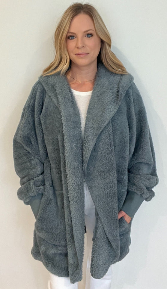 Snuggle Up Cardigan-Alpine Blue - Wear with style