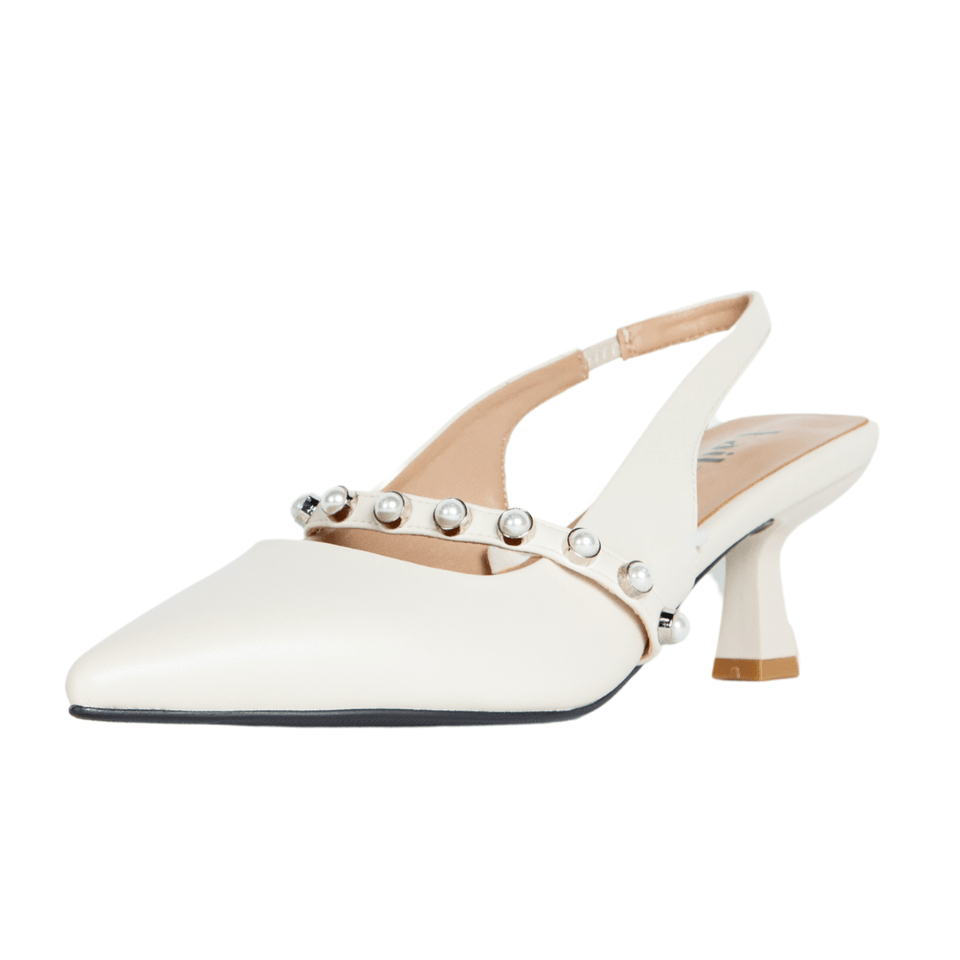 Sophia Slingback Pumps Ivory - Wear with style