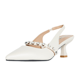 Sophia Slingback Pumps Ivory - Wear with style