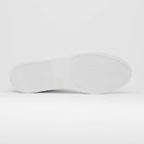 65-225-WHT SPETTACOLARE Italian Pebble Grain Calfskin Sneakers White