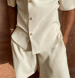 Spring/Summer stretch casual men beach shorts set - Wear with style