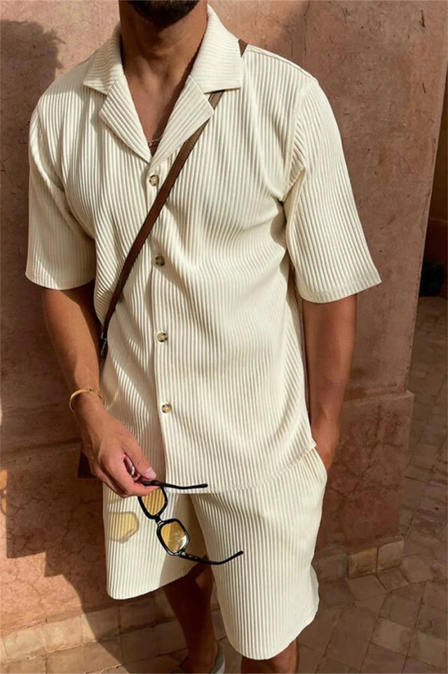 Spring/Summer stretch casual men beach shorts set - Wear with style