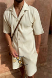 Spring/Summer stretch casual men beach shorts set - Wear with style