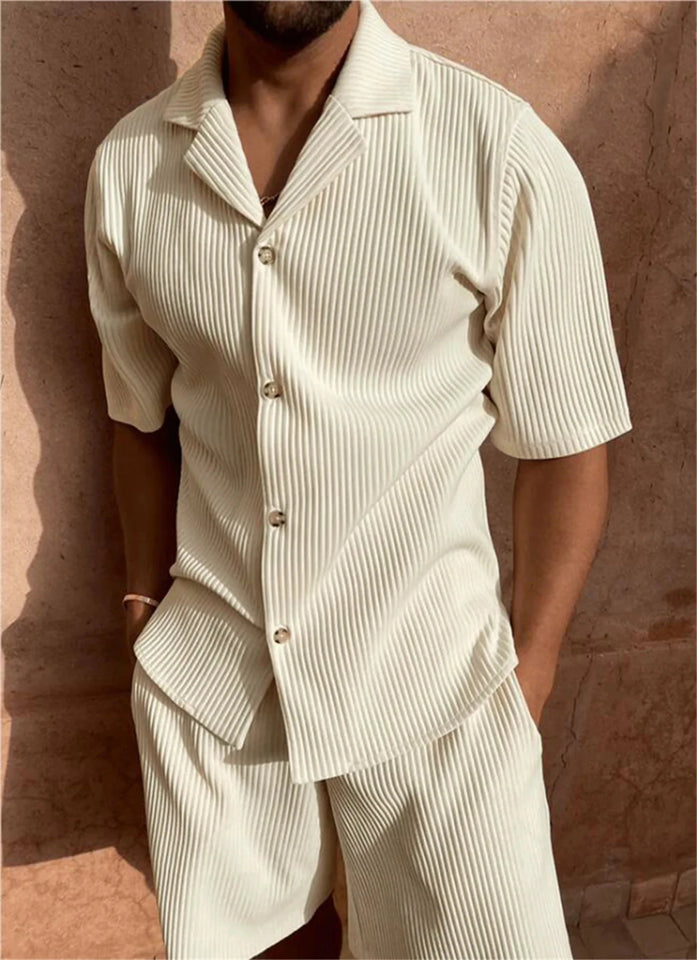 Spring/Summer stretch casual men beach shorts set - Wear with style