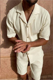 Spring/Summer stretch casual men beach shorts set - Wear with style