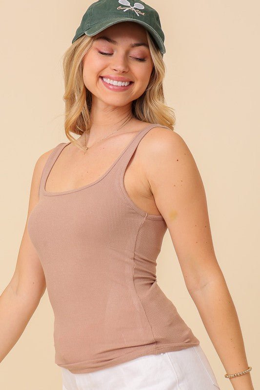 Square Neck Tank Top - Wear with style
