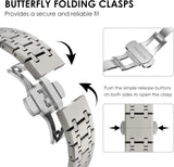 Stainless Steel Metal Watchband for Apple Watch - Wear with style
