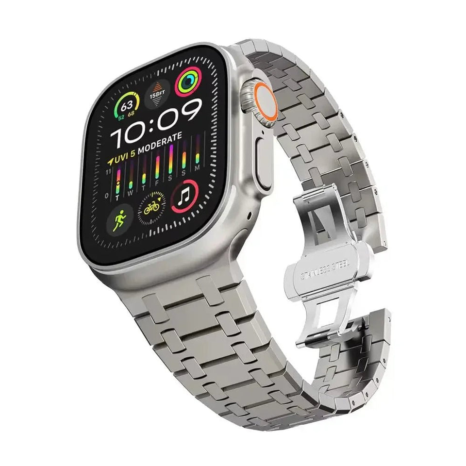 Stainless Steel Metal Watchband for Apple Watch - Wear with style