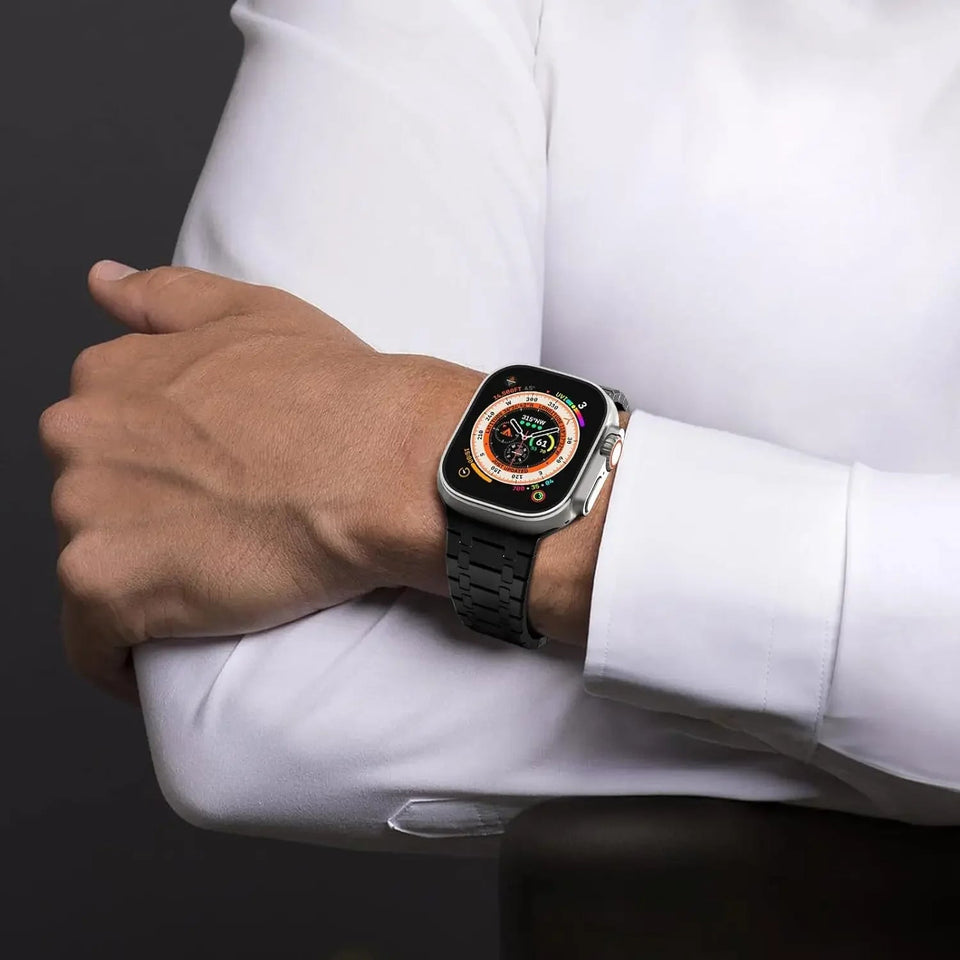 Stainless Steel Metal Watchband for Apple Watch - Wear with style
