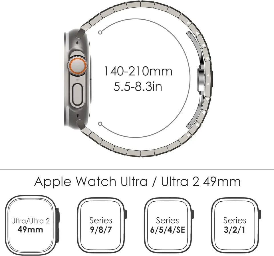 Stainless Steel Metal Watchband for Apple Watch - Wear with style