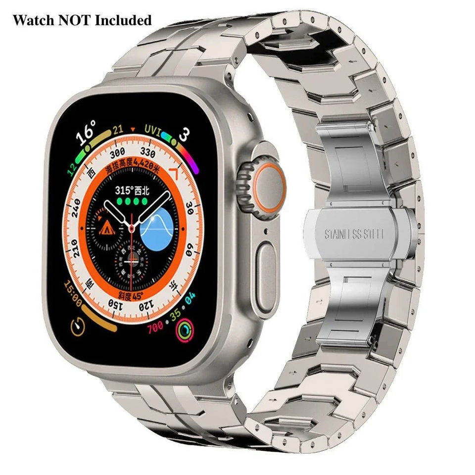 Stainless Steel Metal Watchband For Apple Watch - Ironman Version - Wear with style