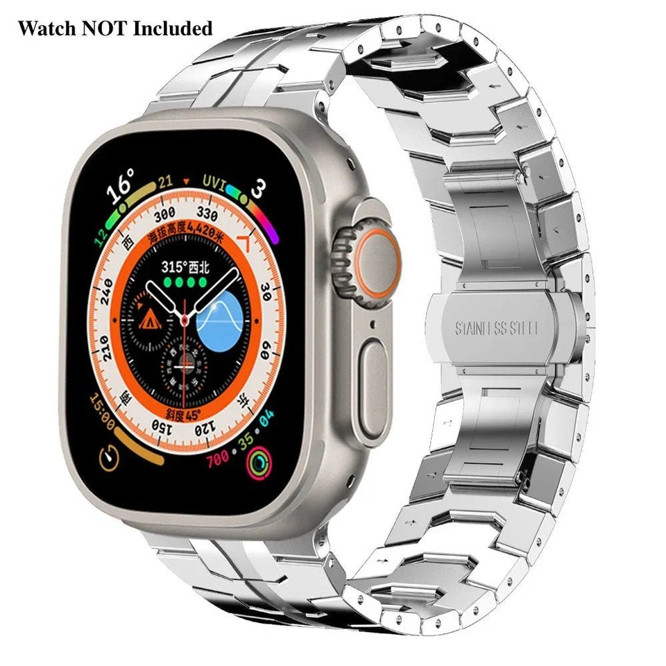 Stainless Steel Metal Watchband For Apple Watch - Ironman Version - Wear with style