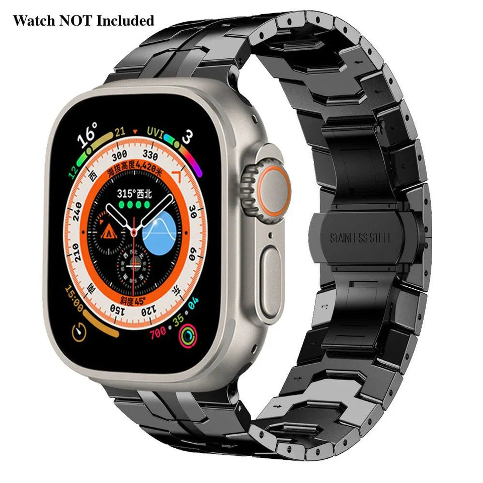 Stainless Steel Metal Watchband For Apple Watch - Ironman Version - Wear with style