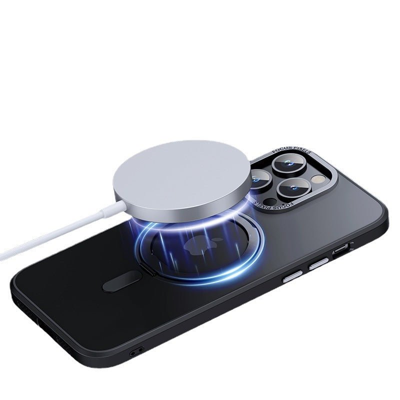 Stand Transparent Frosted Magsafe iPhone Case - Wear with style