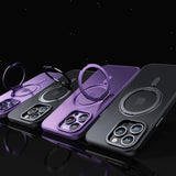 Stand Transparent Frosted Magsafe iPhone Case - Wear with style
