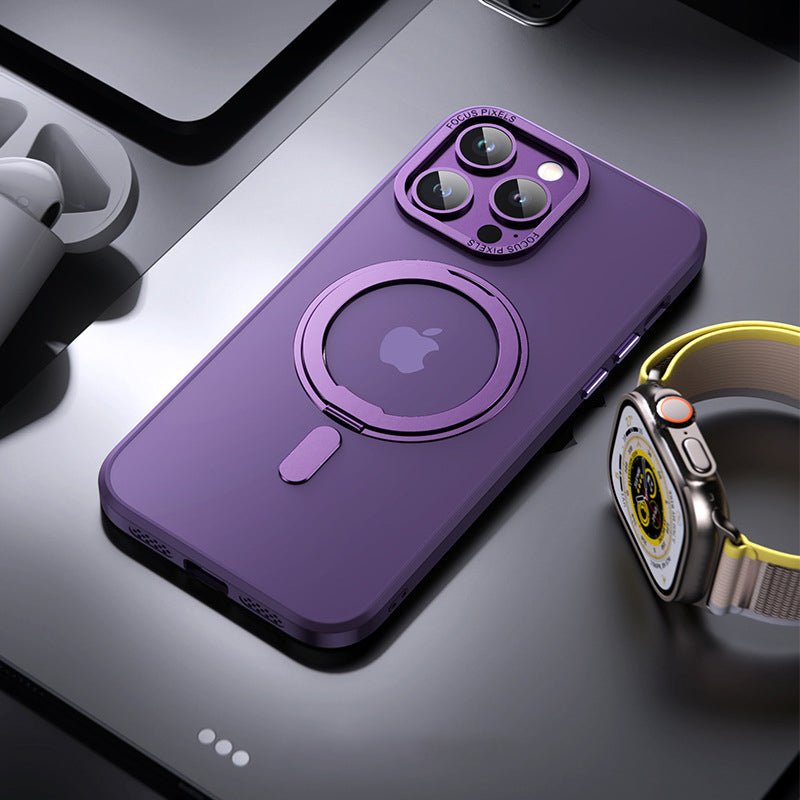 Stand Transparent Frosted Magsafe iPhone Case - Wear with style