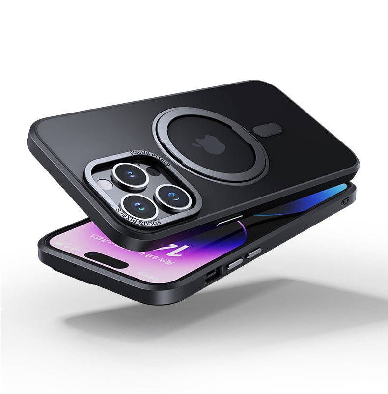 Stand Transparent Frosted Magsafe iPhone Case - Wear with style