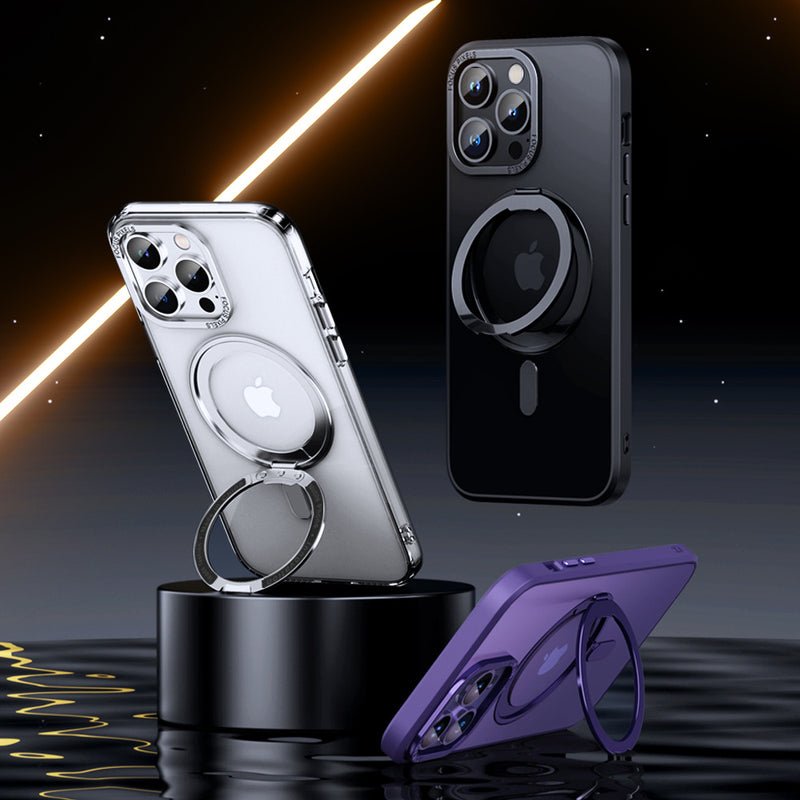 Stand Transparent Frosted Magsafe iPhone Case - Wear with style