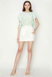 Star Cutwork Butterfly Short Sleeve Top - Wear with style