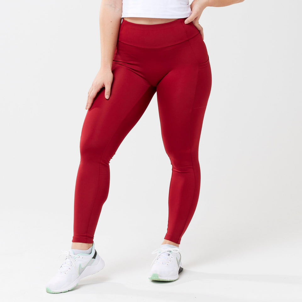 StayUP™ High-Rise Pocket Leggings - Red - Wear with style