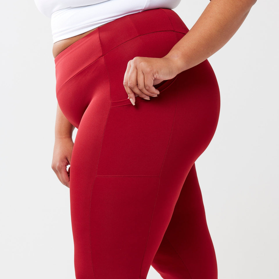 StayUP™ High-Rise Pocket Leggings - Red - Wear with style