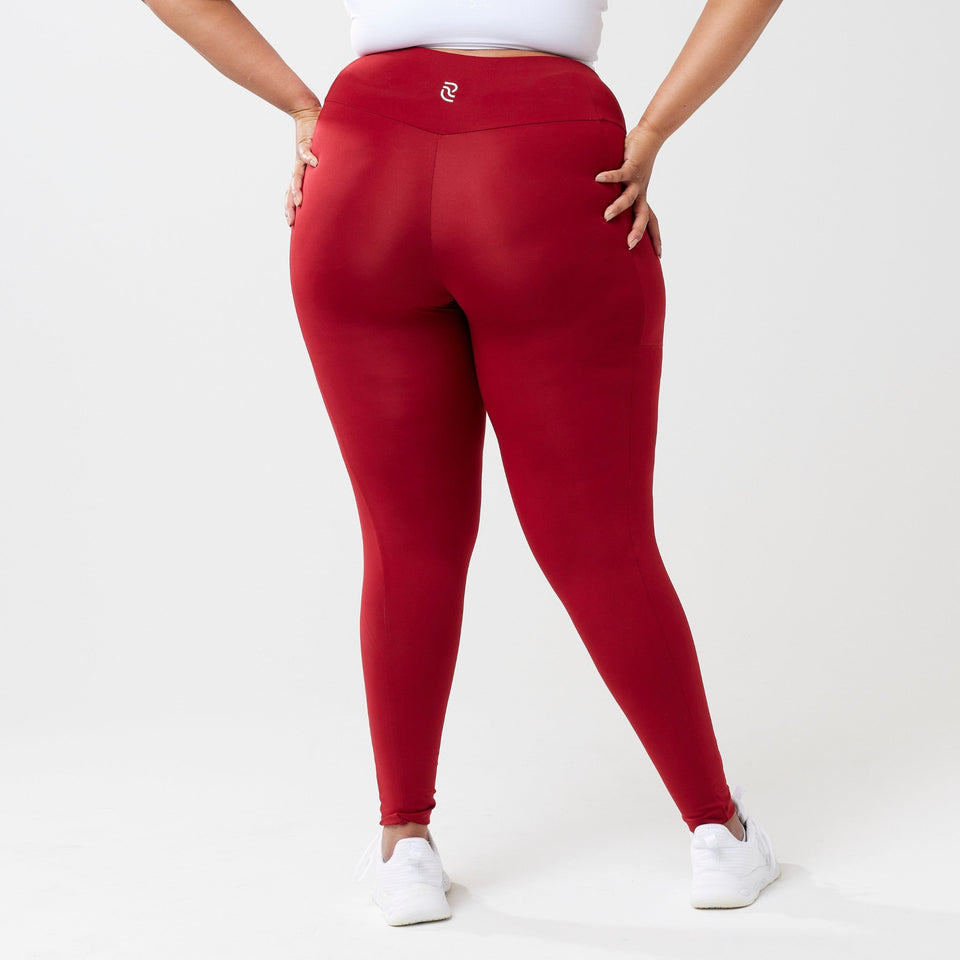 StayUP™ High-Rise Pocket Leggings - Red - Wear with style