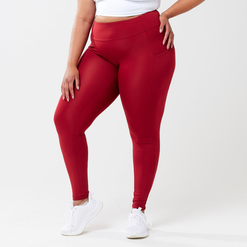 StayUP™ High-Rise Pocket Leggings - Red - Wear with style