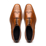 25-562-CML STEPHANO Wingtip Oxford Camel