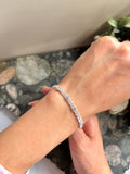 Sterling Silver 925 Chino Link Bracelet with Hearts, pulsera de plata .925 - Wear with style