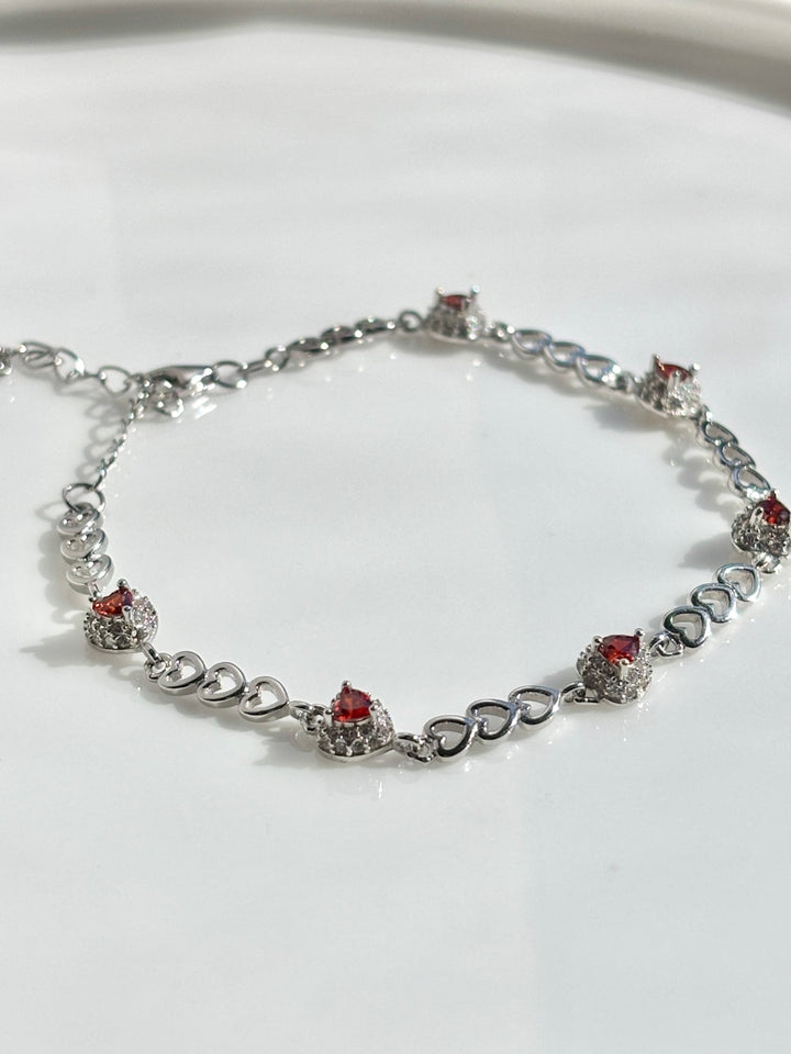 Sterling silver 925 heart bracelet | Pulsera de plata 925 | pulsera de corazones - Wear with style