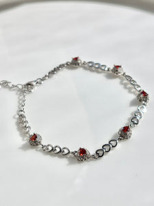 Sterling silver 925 heart bracelet | Pulsera de plata 925 | pulsera de corazones - Wear with style