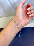 Sterling silver 925 open hearts bracelet | silver 925 link bracelet | Pulseras de plata 925 | pulseras de corazones para mujer - Wear with style
