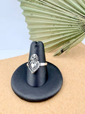 Sterling silver 925 sacred heart ring | Anillo de plata mexicana 925 sagrado corazón de Jesús - Wear with style