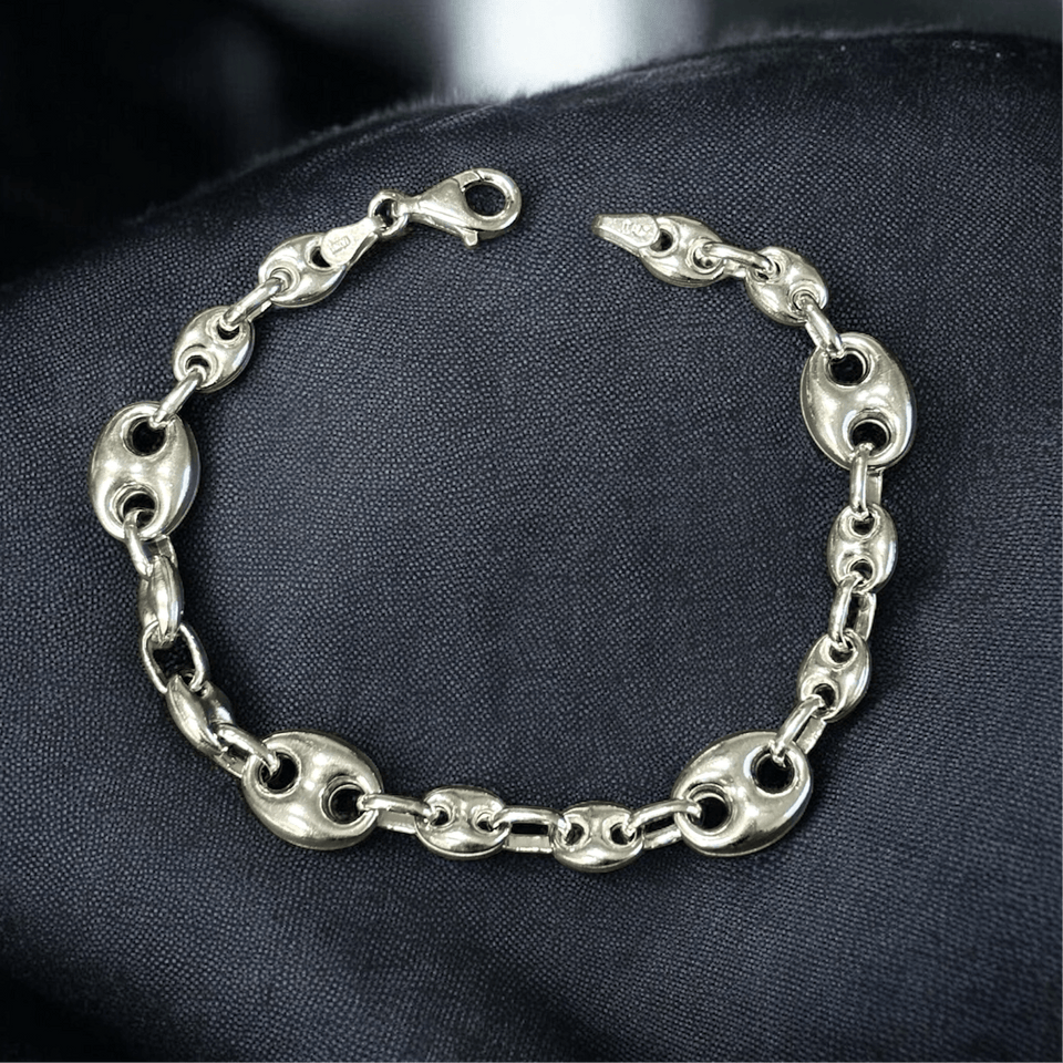 Sterling silver chain bracelet, silver 925 jewelry | Pulseras de plata .925 - Wear with style