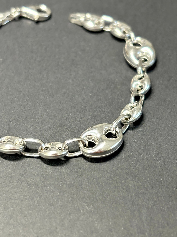 Sterling silver chain bracelet, silver 925 jewelry | Pulseras de plata .925 - Wear with style