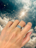Sterling silver Lord’s Prayer | Anillos de plata 925 del padre nuestro | Silver 925 Unisex band ring - Wear with style