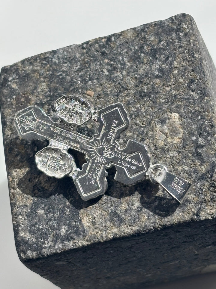 Sterling Silver Pardon Cross Pendant | Powerful Catholic Protection | Cruz Del perdón plata 925 - Wear with style