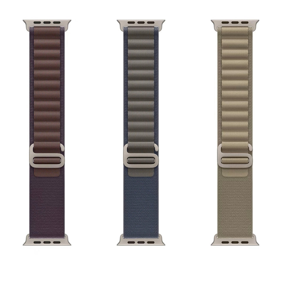 Stretch Alpine Loop Band for Apple Watch – Nylon D - Hook Strap - Wear with style