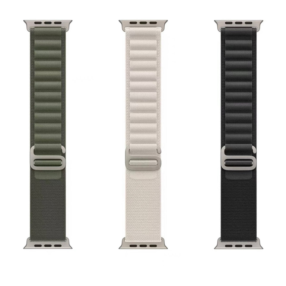 Stretch Alpine Loop Band for Apple Watch – Nylon D - Hook Strap - Wear with style