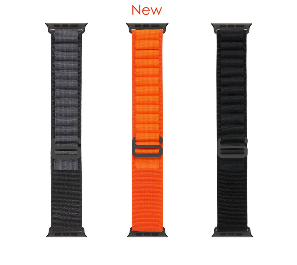 Stretch Alpine Loop Band for Apple Watch – Nylon D - Hook Strap - Wear with style