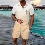 Summer Beach Party Men's Casual Outdoor Beach Shorts Set - Wear with style